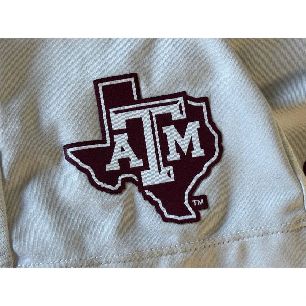 Adidas Texas A&M Aggies Mens Aeroready Polo Shirt Gray Large NCAA Sideline